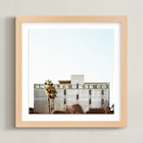 "LA Desk" - Art Print in Sky by Kamala Nahas - Framed