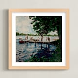 "Color Photography: Lake" - Art Print in Water by Sumak Studio - Framed