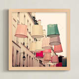 "Color in Paris" - Art Print in Beige by Caroline Mint - Framed