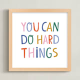"You can" - Art Print in Gumdrops by Nadia Hassan - Framed