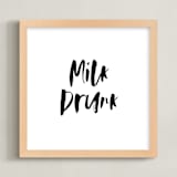 "Milk Drunk" - Art Print in Galaxy by Christie Garcia - Framed