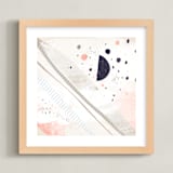 "Moon and Starlight" - Art Print in Star Dust by Laura Mitchell - Framed