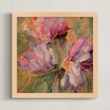 "Just a Few More Minutes with You" - Art Print in Moody Mauve by Stacy Kron - Framed