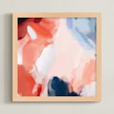 "At The Rooftop No.1" - Art Print in Terracotta by Parima Studio - Framed