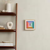 "Modern Quilt Geometric" - Art Print in Brights by Field and Sky - In a Room