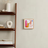 "Malibu Abstract" - Art Print in Malibu Pink by Jenny Partrite - In a Room