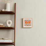"Colorful Butterfly" - Art Print in Tangerine by Angel Walker - In a Room