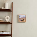 "Ocean City Seagull" - Art Print in Sand by Lauren Hughes - In a Room