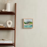 "Amalfi Dreams I" - Art Print in Aqua by Holly Whitcomb - In a Room