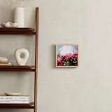 "Pink Floral Skies" - Art Print in Hot Pink by Karly Rose Sahr - In a Room