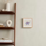 "Playful Elephant" - Art Print in Lavender by Cass Loh - In a Room