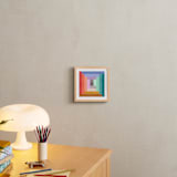"Modern Quilt Geometric" - Art Print in Brights by Field and Sky - In a Room