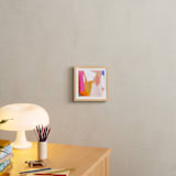 "Malibu Abstract" - Art Print in Malibu Pink by Jenny Partrite - In a Room