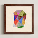 "Prism 1" - Art Print in Rainbow by Kelly Watkins - Framed