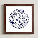 "Under The Microscope" - Art Print in Night by Kayla King - Framed