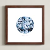 "Painted Mercury" - Art Print in Slate by Holly Whitcomb - Framed