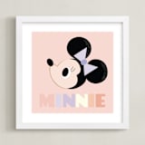"Minnie" - Art Print in Blush by Angela Thompson - Framed