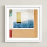 "California Abstract 2" - Art Print in Warm Multi by Shannon Howard - Framed