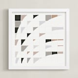 "Insight" - Art Print in Desert rose by Jennifer Morehead - Framed
