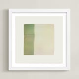 "Quatrain 1" - Art Print in Avocado by Kamala Nahas - Framed