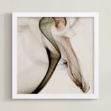 "Decline" - Art Print in Latte by Anne Ciotola - Framed