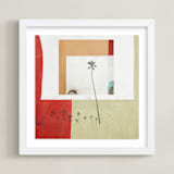 "California Abstract 1" - Art Print in Warm Multi by Shannon Howard - Framed