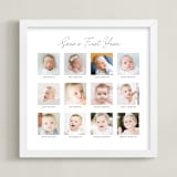 "Baby's First Year: Framed Photo" - Framed Photo in White by Erin Deegan - Framed