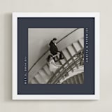 "Contemporary Typo: Square Framed Photo" - Framed Photo in Midnight by Lucrecia Caporale - Framed