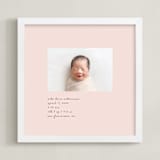 "Welcome, Little One" - Framed Photo in Soft Blush by Sierra Lee - Framed