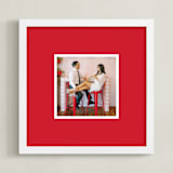 "Color Border: Square Framed Photo" - Framed Photo in Red by Minted - Framed