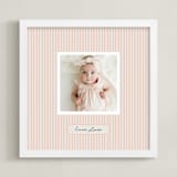 "Preppy Stripes" - Framed Photo in Cantelope by Benita Crandall - Framed