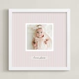 "Preppy Stripes" - Framed Photo in Lavender by Benita Crandall - Framed