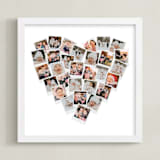 "Holiday Heart Snapshot Mix®: Framed Photo" - Framed Photo in White by Minted - Framed