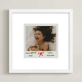 "Bow Snap" - Framed Photo in Rose by Jennifer Lew - Framed