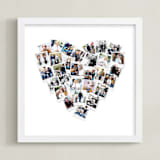 "Heart Snapshot Mix® Photo Art" - Framed Photo in White by Minted - Framed