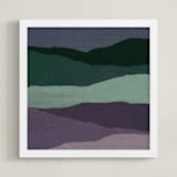 "cool shades" - Art Print in lavendar by Baumbirdy - Framed