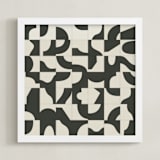 "Off The Grid 04" - Art Print in Vintage by Jennifer Morehead - Framed