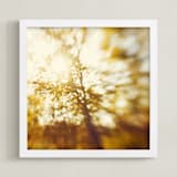 "Autumn Explosion" - Art Print in Golden Yellow by Stacy Kron - Framed