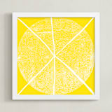 "Lemonade & Moonbeams" - Art Print in Lemon by Kerry Doyle - Framed