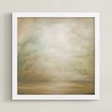 "Mist and Shadows" - Art Print in Coffee by Kelly Money - Framed