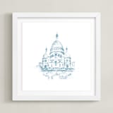 "Sacre Coeur" - Art Print in Ice by Paul Berthelot - Framed