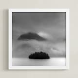 "Hidden Lands" - Art Print in Charcoal by Jason Derck - Framed