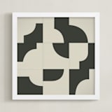 "Off The Grid 03" - Art Print in Vintage by Jennifer Morehead - Framed