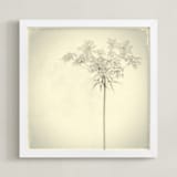 "open an umbrella" - Art Print in black and white by Qing Ji - Framed
