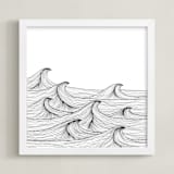 "drift" - Art Print in white by Naomi Ernest - Framed