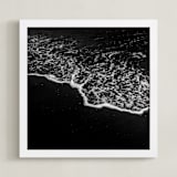 "Obsidian Tide 2" - Art Print in Obsidian by Kamala Nahas - Framed