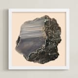 "Rock Study 1" - Art Print in Gravell by Baumbirdy - Framed