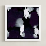 "Moonlit" - Art Print in Eggplant by Simona Camp - Framed
