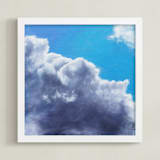 "Sky Suite 2" - Art Print in Sky Blue by Becky Kisabeth Gibbs - Framed