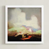 "HUNT" - Art Print in GREY by SETH SMITH - Framed